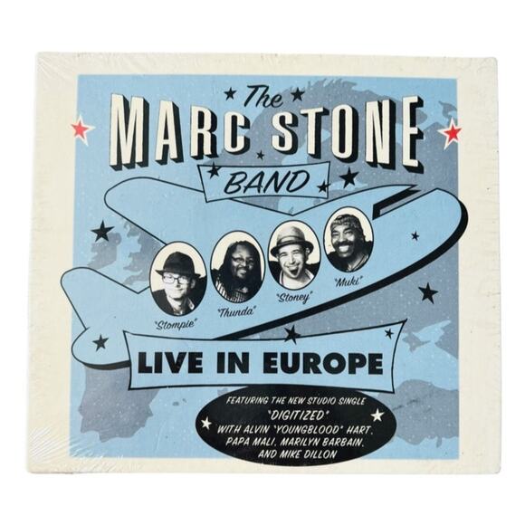 CD Other - Marc Stone Band Live in Europe CD Cardboard Sleeve SEALED NEW 2017 Blues Protest